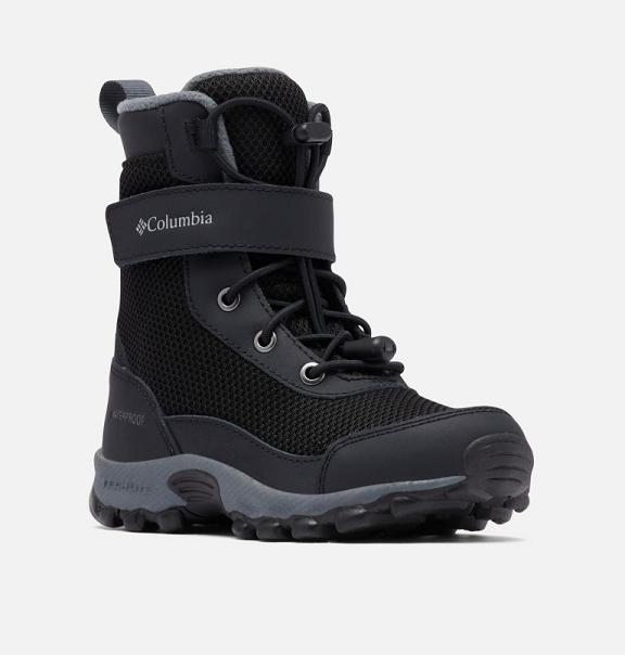 Columbia Omni-Heat Waterproof Boots Black For Boys NZ67835 New Zealand